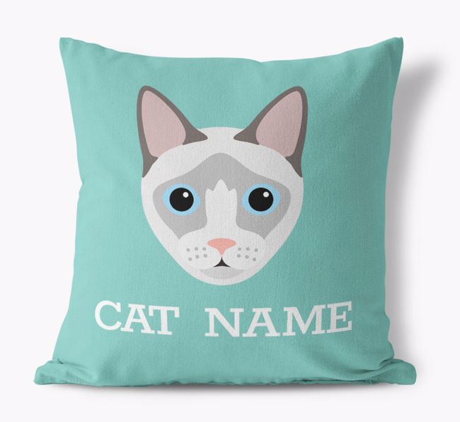 {dogsName}'s Icon: Personalised {breedCommonName} Canvas Cushion 